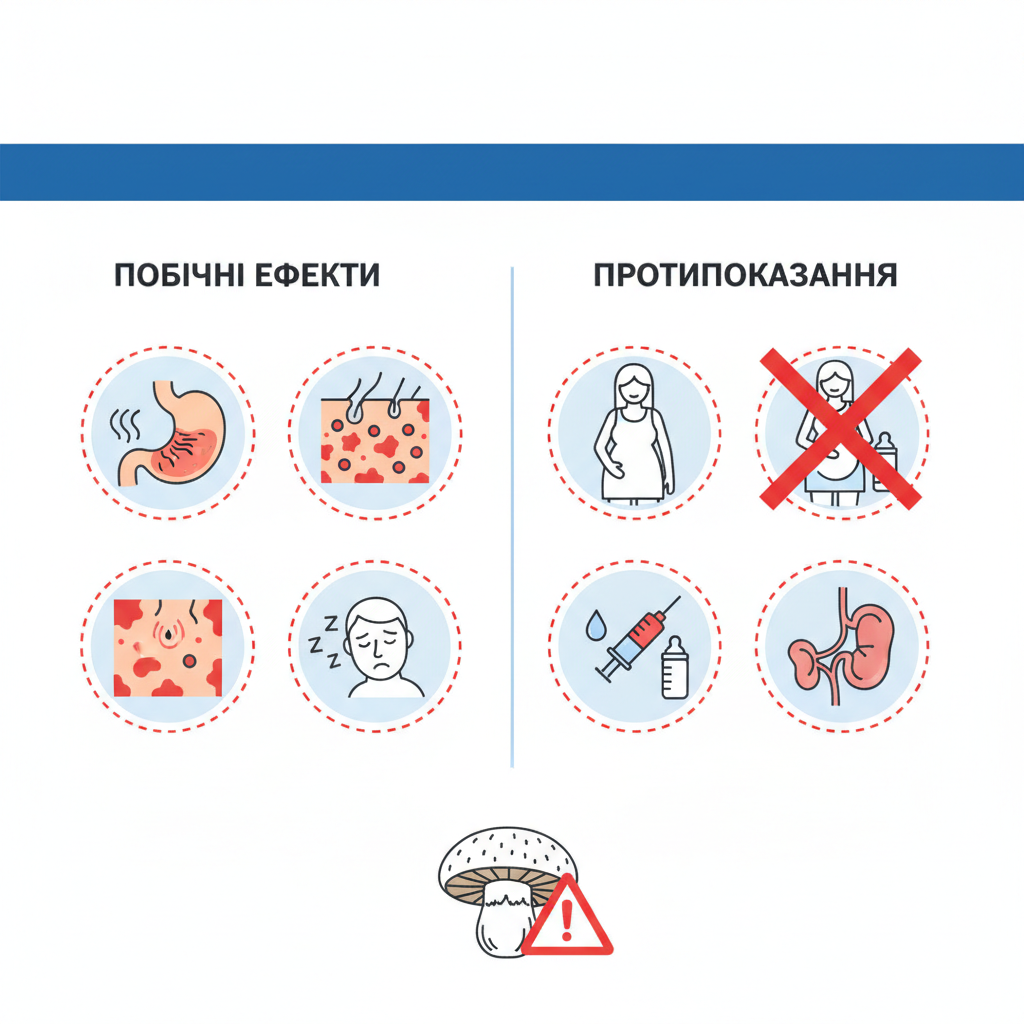 Можливі побічні ефекти та протипоказання