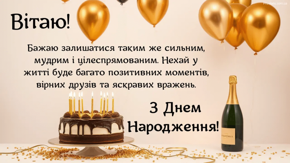Привітання з днем народження хлопця