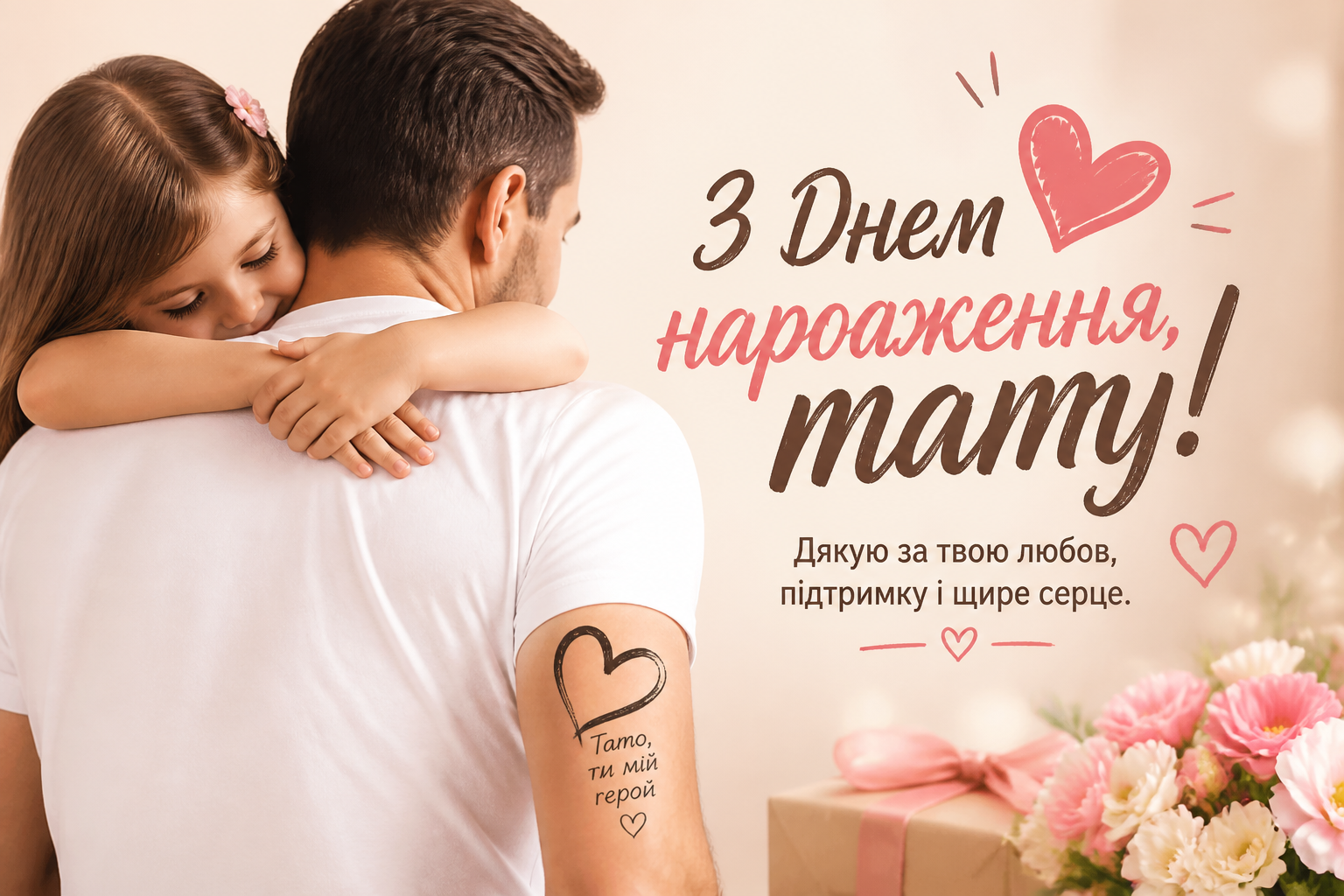 з днем народження тату від доньки
