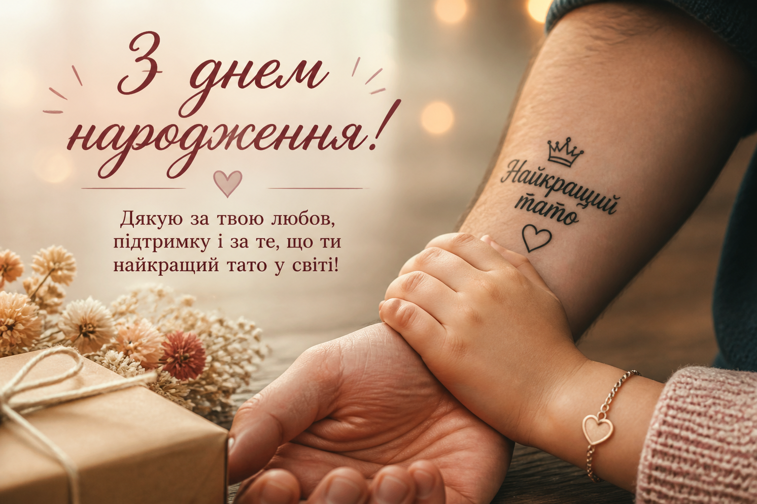 з днем народження тату від доньки