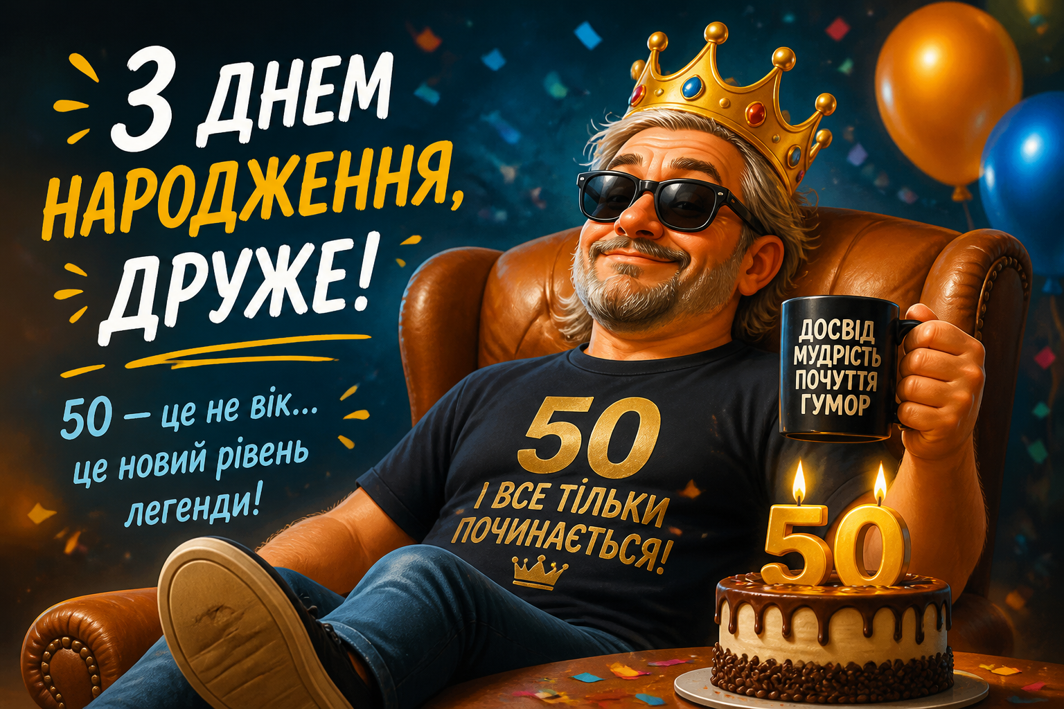 З гумором — привітання для тих, хто вміє сміятися