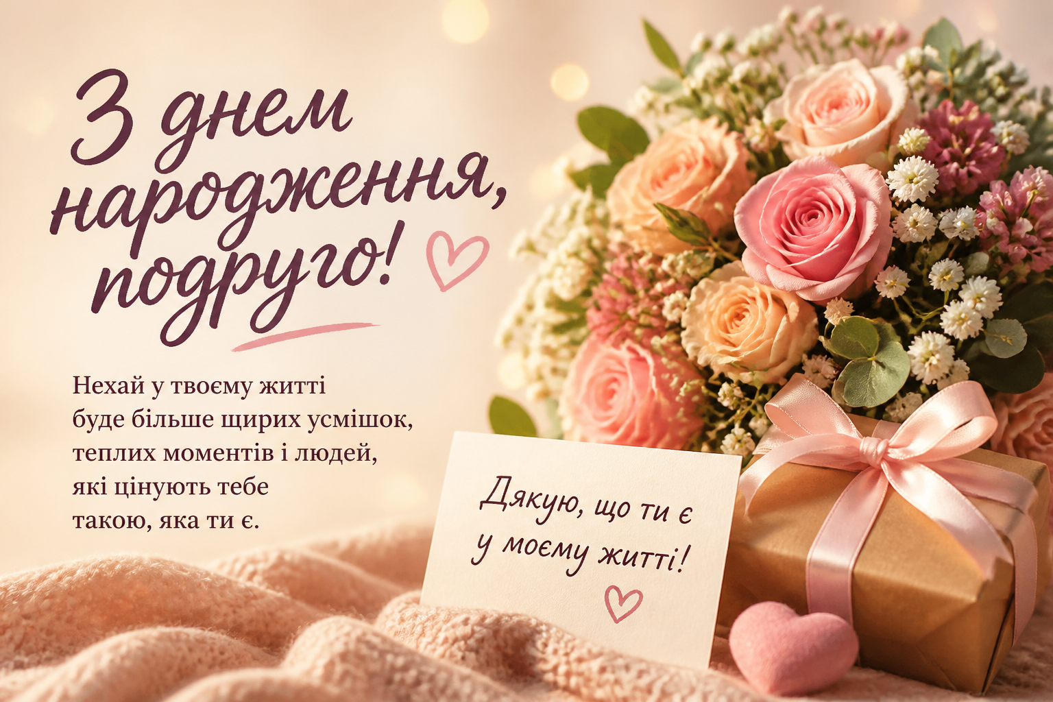 Короткі зворушливі привітання — коли слів небагато, але вони влучають у серце