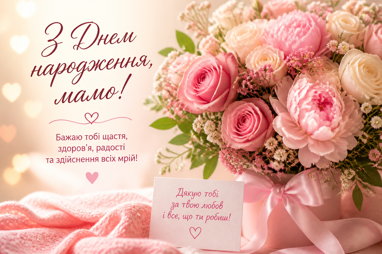 привітання мамі з днем народження