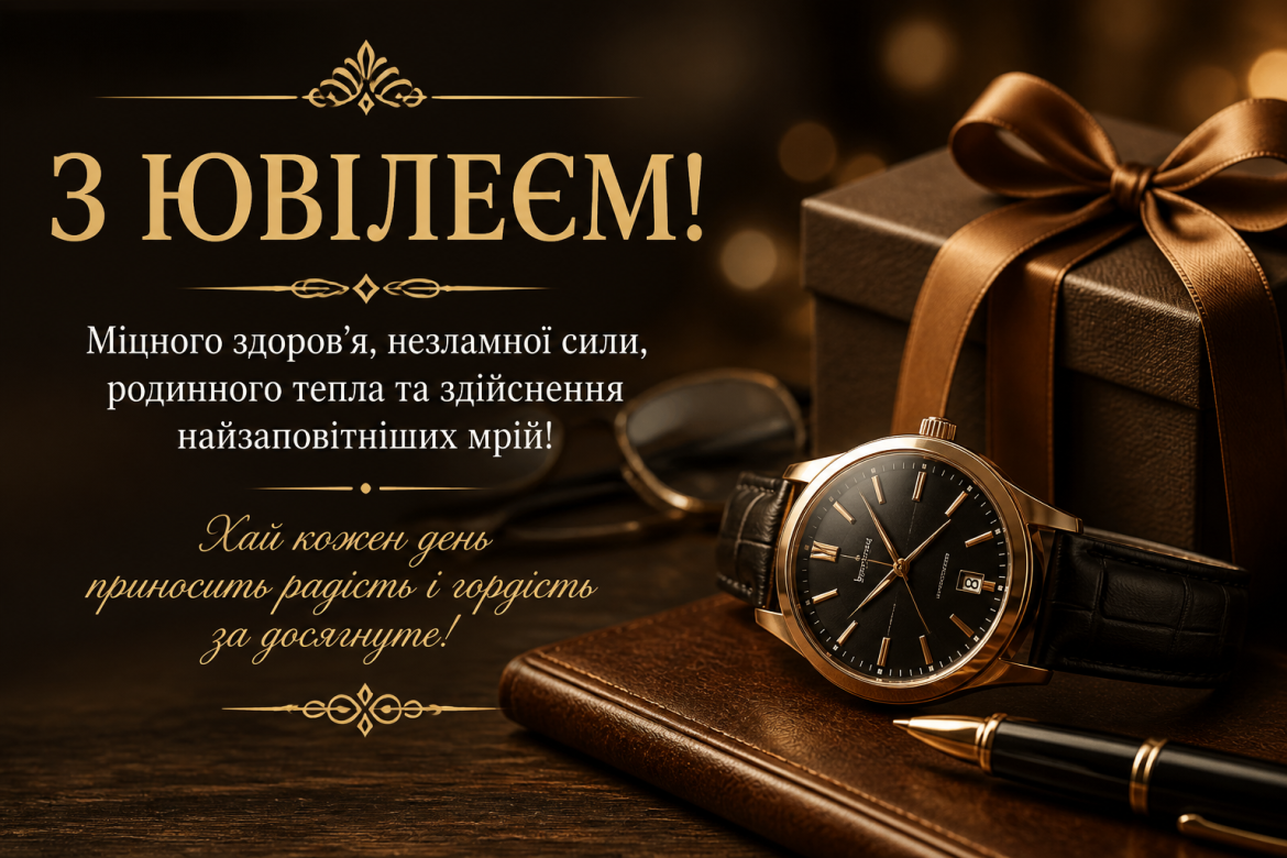Вітання з ювілеєм чоловіку — від душевних до смішних