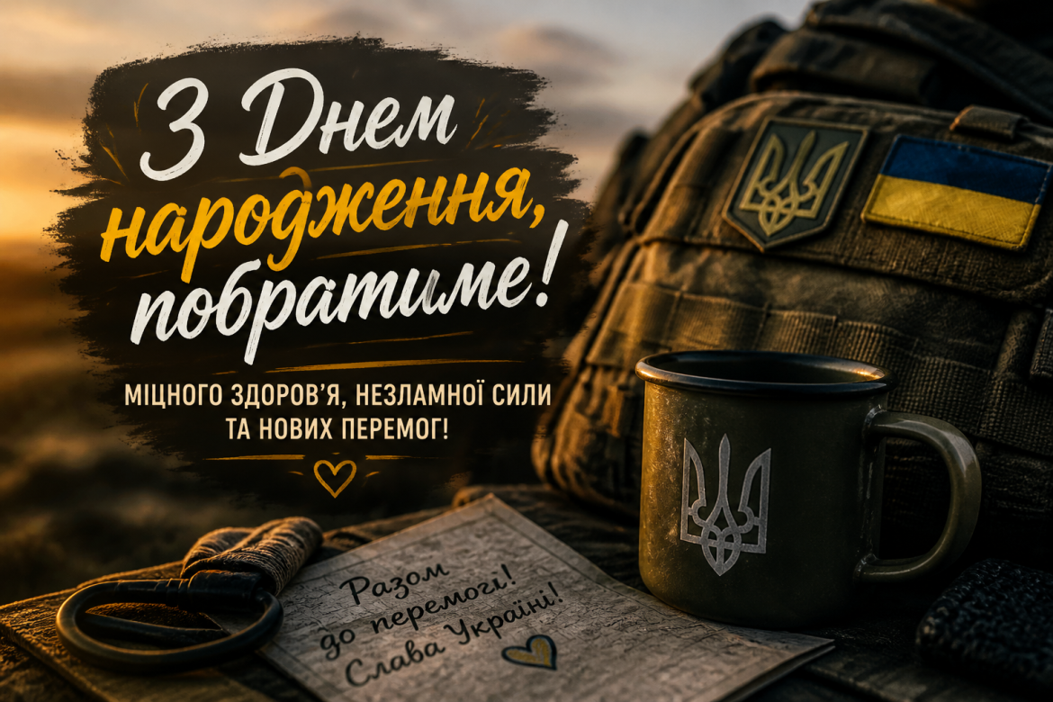 Привітання з днем народження побратима — щирі, теплі та від душі